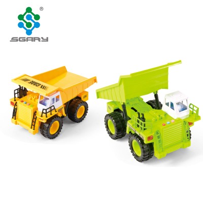 non-toxic safty plastic friction construction truck with music story light