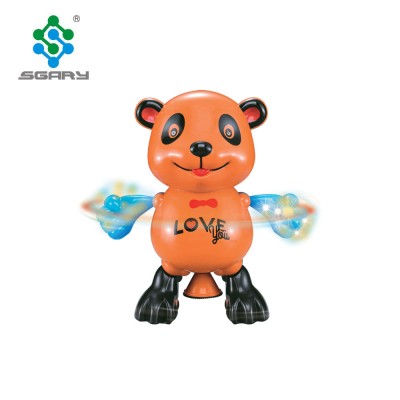 Lovely 360 degree rotating BO Dancing panda toys