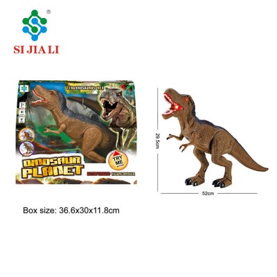 Plastic Dinosaur Model Toys BO Tyrannosaurus Rex Dinosaur With Light And Sound