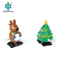 ABS Material Christmas Tree Elk Wind Up Walking Toys