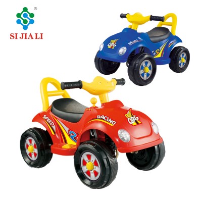 Battery operated children learning walker with music newest plastic steering wheel ride on car