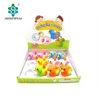 Bath toys plastic ABS swinging duck wind up swimming toys